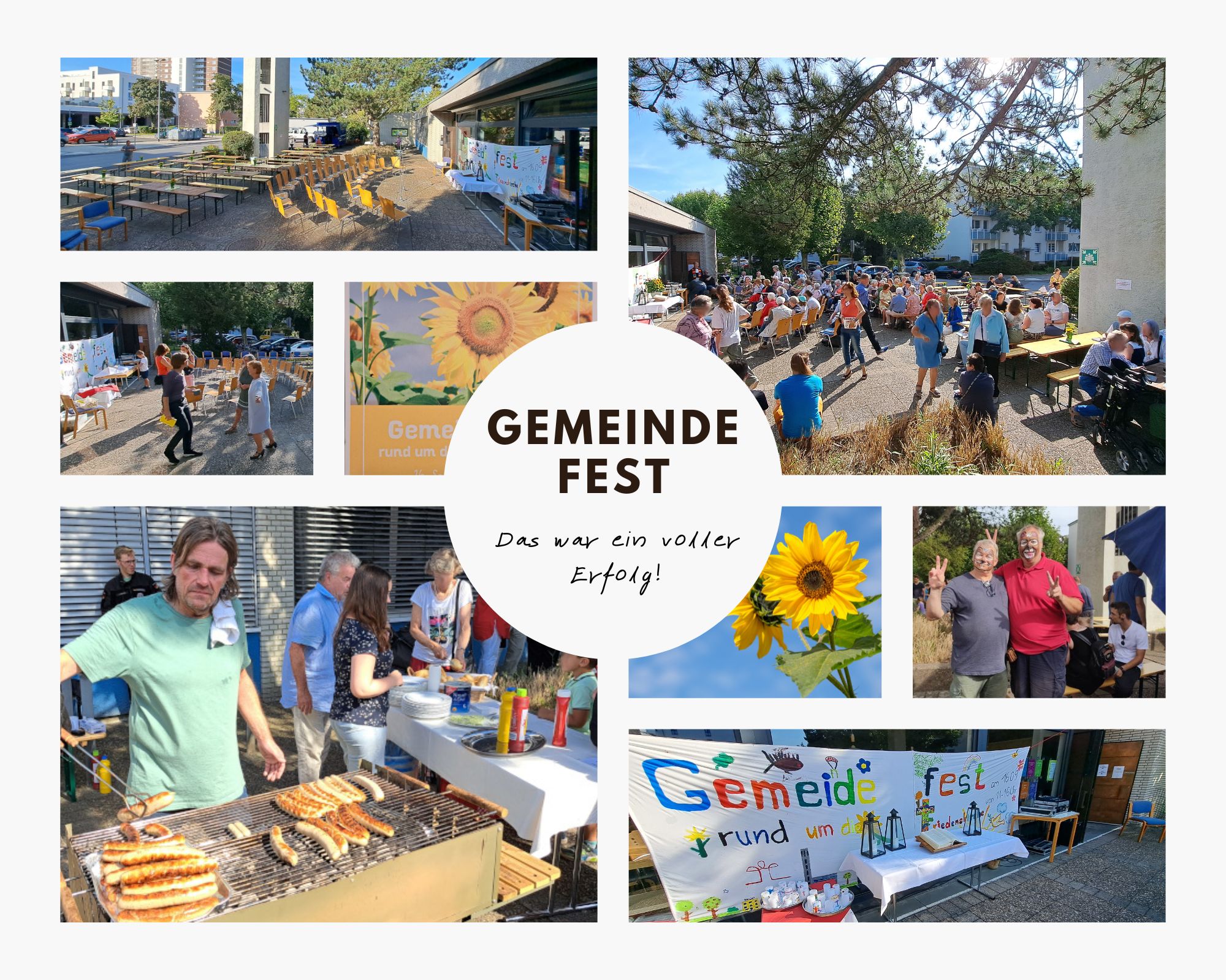 Collage Gemeindefest Friedenskirche